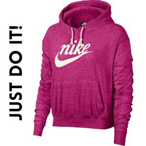 NEW Nike WM Sportswear Gym Vintage Pink Hoodie, XS